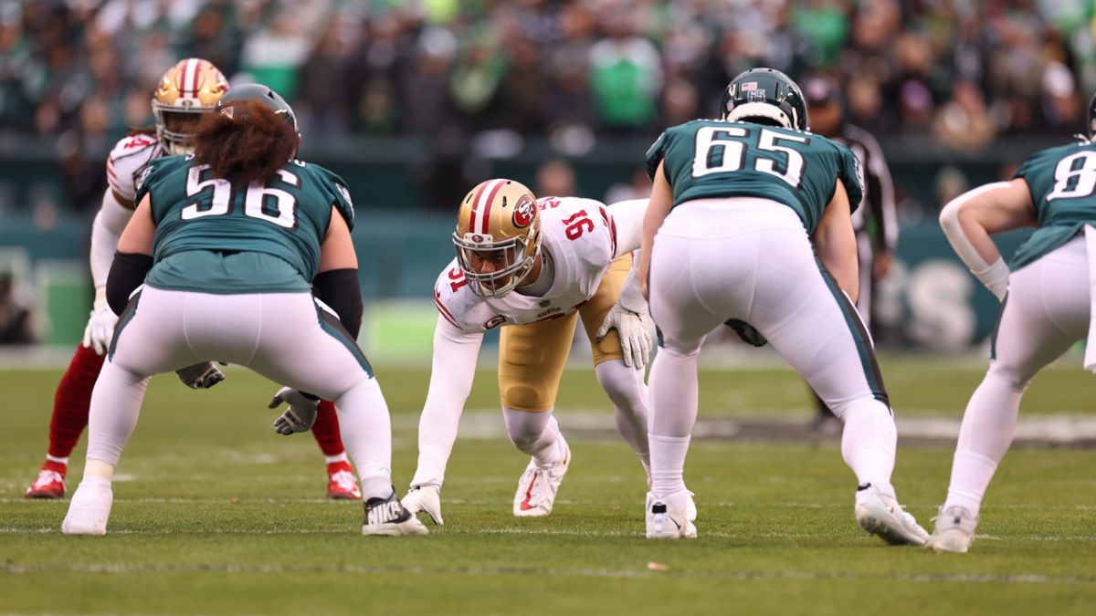 49ers injury report Defensive line at full strength before Eagles game