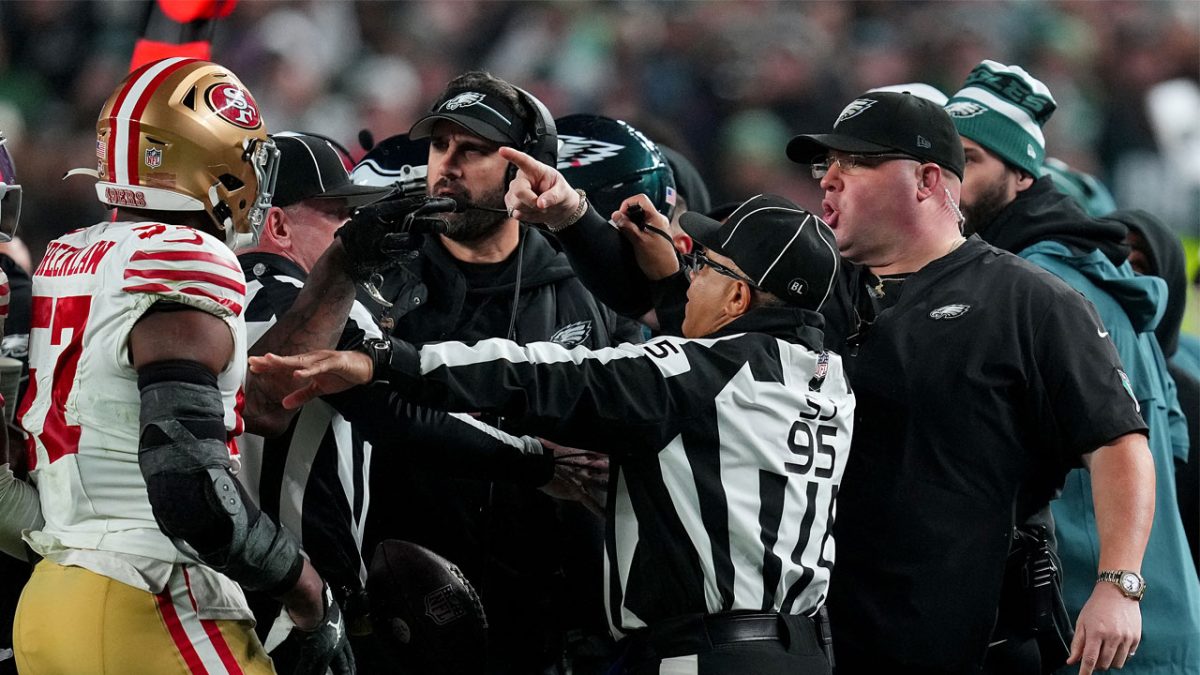 Ref explains why Dre Greenlaw, Eagles staffer ejected in sideline ...