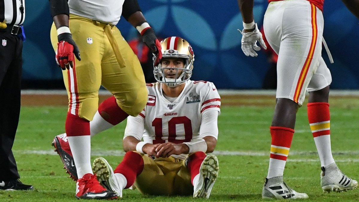 Jimmy Garoppolo shockingly fades 49ers, picks Chiefs to win Super Bowl ...