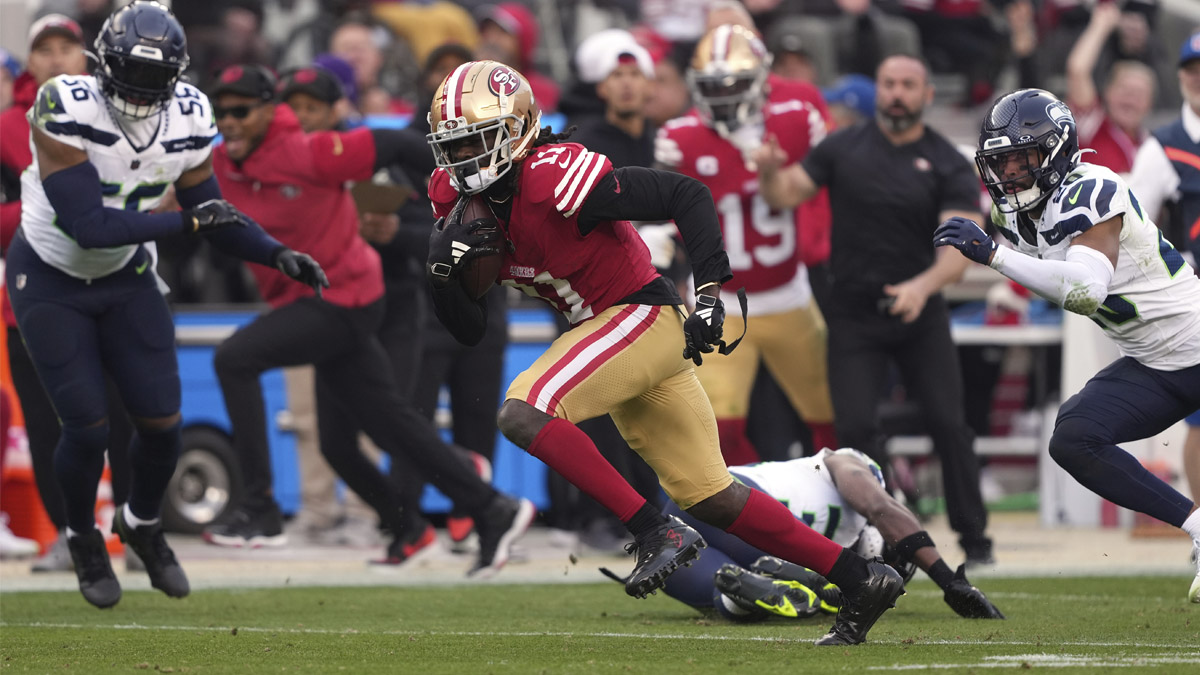Brandon Aiyuk’s growth, 1,000-yard milestone praised by Kyle Shanahan