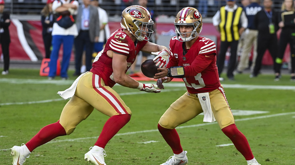 فريق 49ers QB Brock Purdy يذل البطل كريستيان ماكافري كأفضل لاعب في الدوري الوطني لكرة القدم الأمريكية – NBC Sports Bay Area & California