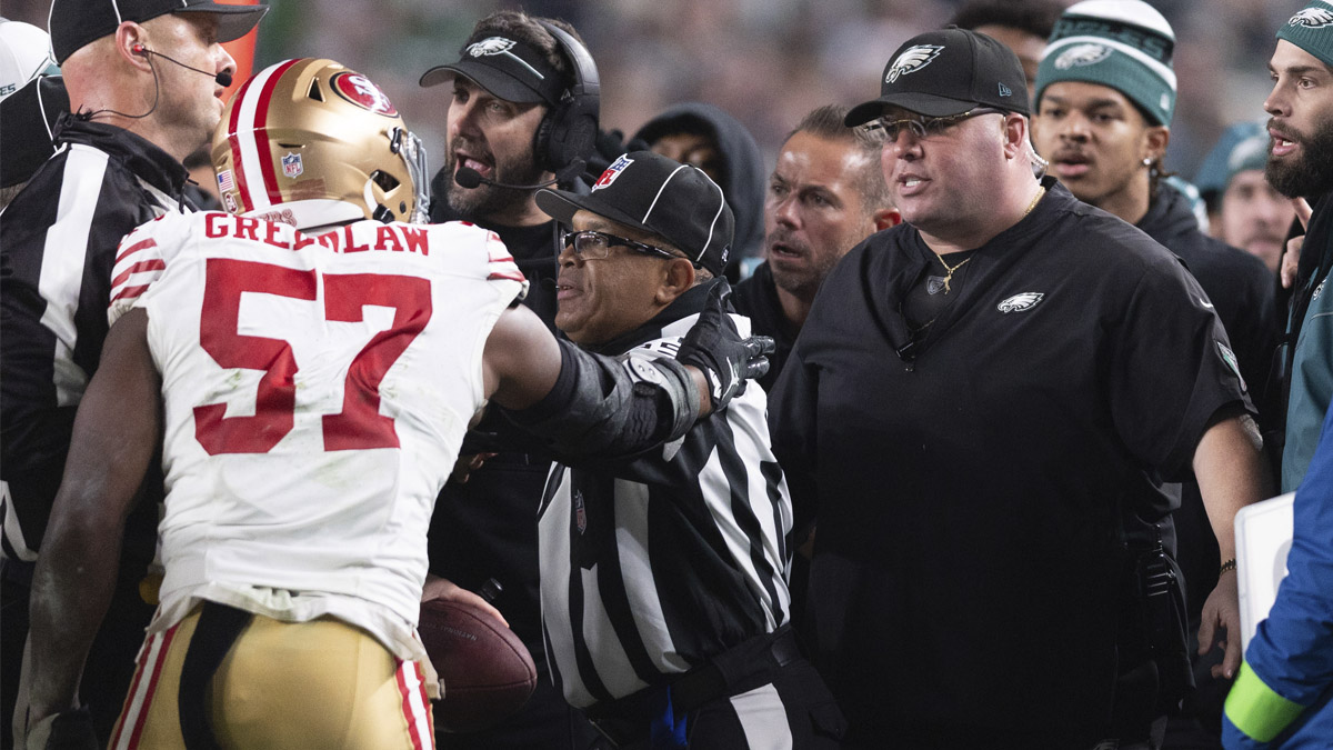 49ers’ Dre Greenlaw, Eagles security chief ejected after sideline quarrel – NBC Sports Bay Area & California