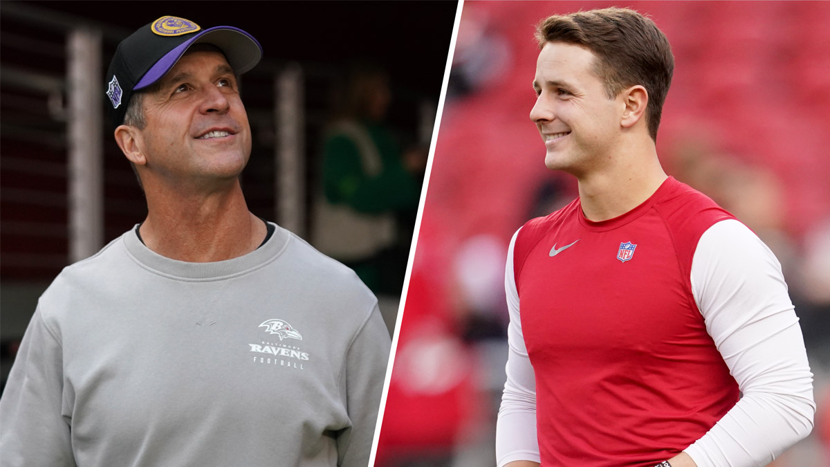 Watch Brock Purdy, John Harbaugh share wholesome moment after 49ers vs