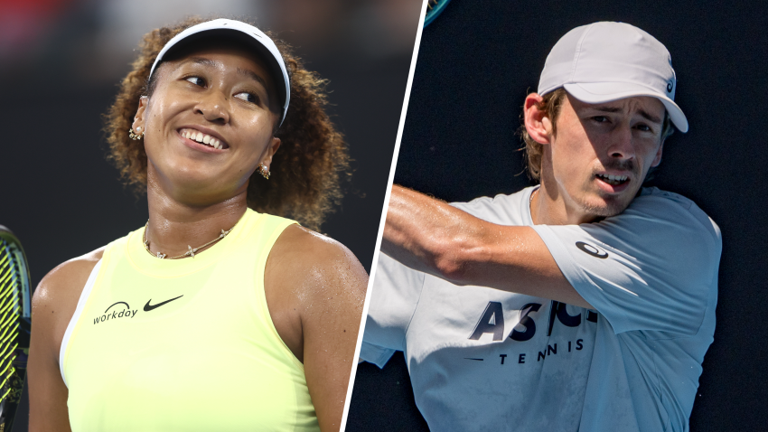 Naomi Osaka (left) Alex de Minaur (right)