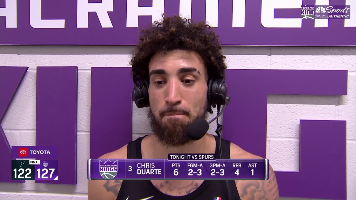 Chris Duarte in awe of ‘fighter’ Domantas Sabonis after Kings’ win vs