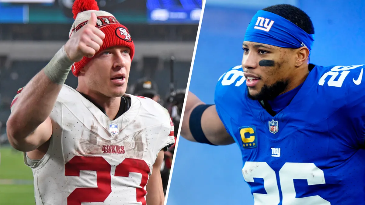 Saquon Barkley believes 49ers’ Christian McCaffrey best NFL RB right ...