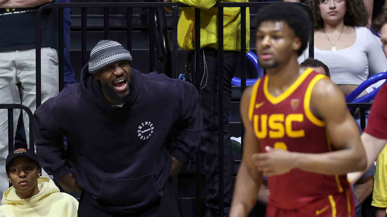 LeBron James On Bronny Dropping Out Of 2024 NBA Mock Draft – NBC Sports ...