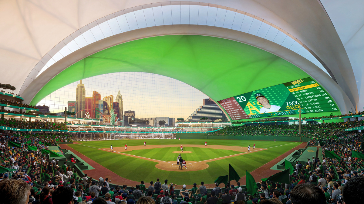 Athletics release new Las Vegas ballpark renderings for Tropicana site – NBC Sports Bay Area & California