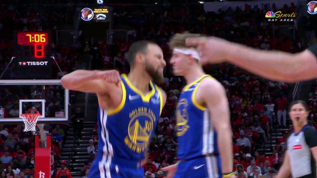 Steph Curry fired up after drawing foul in Warriors vs. Rockets game NBC Sports Bay Area