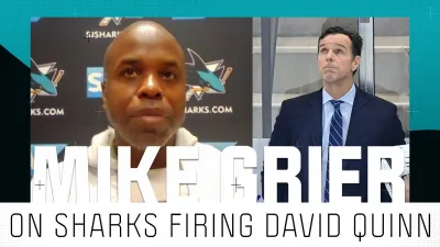 Sharks GM Grier explains decision to fire coach Quinn