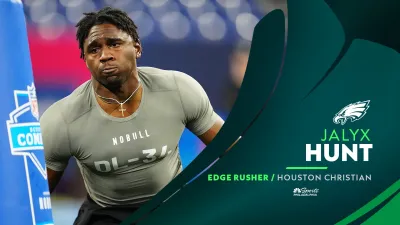 Instant analysis following Eagles' selection of EDGE Jalyx Hunt with 94th pick