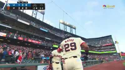 Matos mashes three-run homer to give Giants lead vs. Dodgers