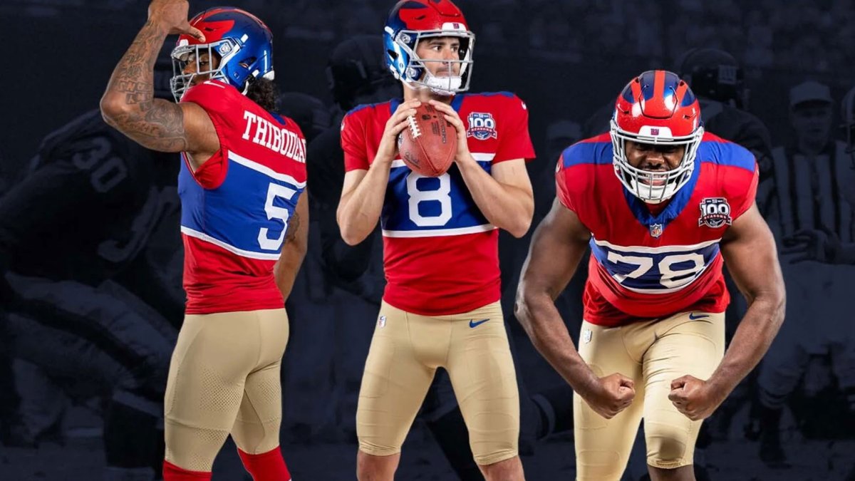 Giants unveil ‘Century Red’ throwback uniforms for 100th season NBC