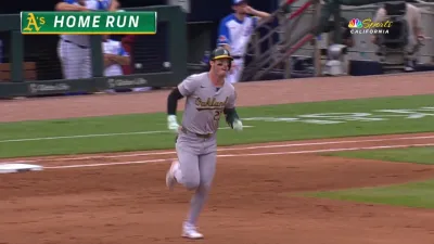 Rooker crushes homer adding to A's lead over Braves