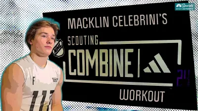 Presumptive No. 1 pick Celebrini's NHL Scouting Combine workout