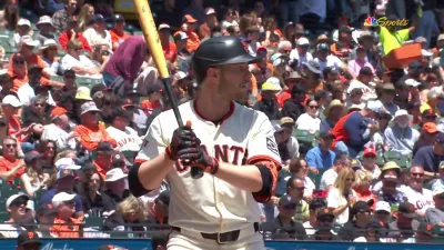 Slater collects three hits, drives in two runs as Giants beat Astros