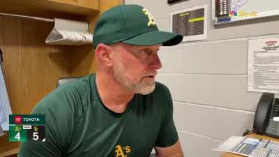 Kotsay reacts to A's second walk-off loss in a row in San Diego