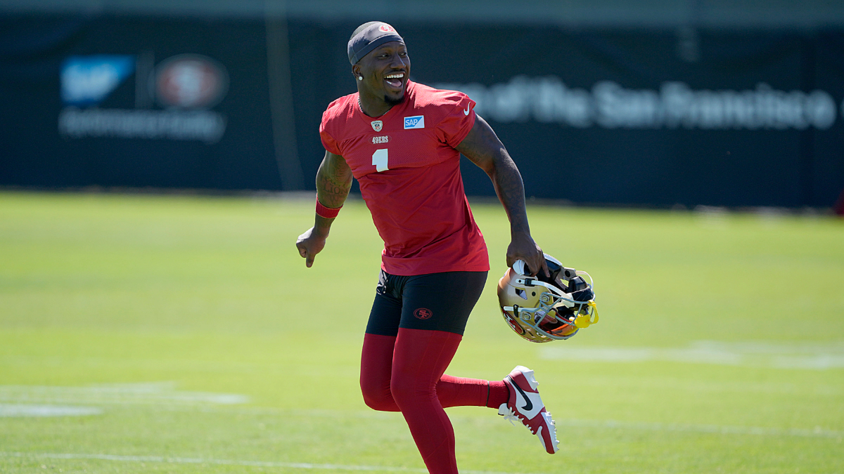 Deebo Samuel proud to embody himself, son with 49ers jersey change ...