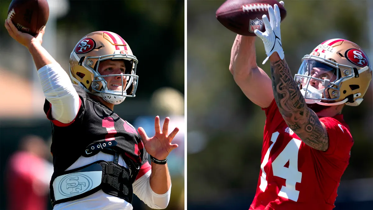 49ers QB Brock Purdy, Ricky Pearsall already share ‘fun’ connection