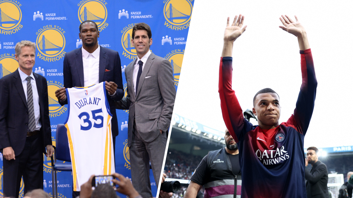 Kylian Mbappe maakt vergelijkingen met Kevin Durant na de verhuizing naar Real Madrid – NBC Sports Bay Area en Californië Kylian Mbappe maakt vergelijkingen met Kevin Durant na de verhuizing naar Real Madrid – NBC Sports Bay Area en Californië