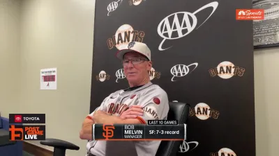 Melvin believes Thursday's win over Braves ‘adds to the confidence' of Giants team