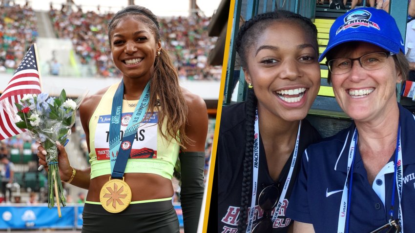 ‘She saw the potential in me': Gabby Thomas says this hometown hero changed her life