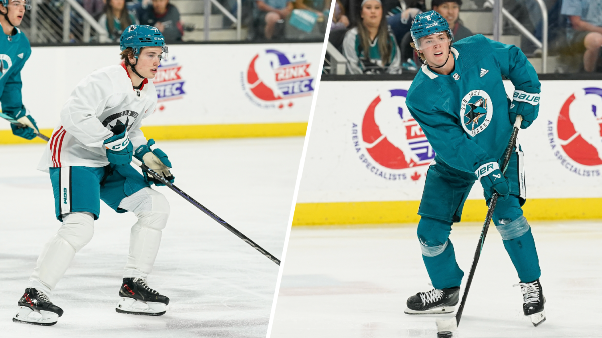 Celebrini, Smith stand out in Sharks prospect scrimmage