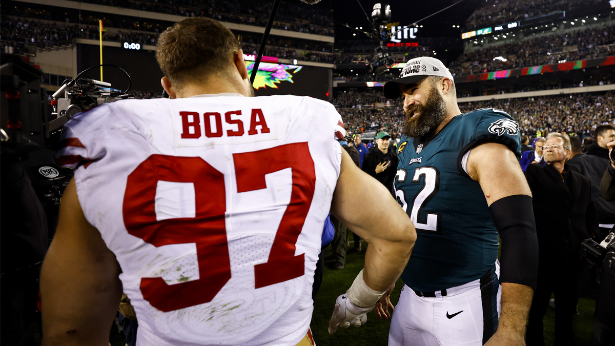 Jason Kelce understands 49ers’ Eagles trash talk, never took it ...