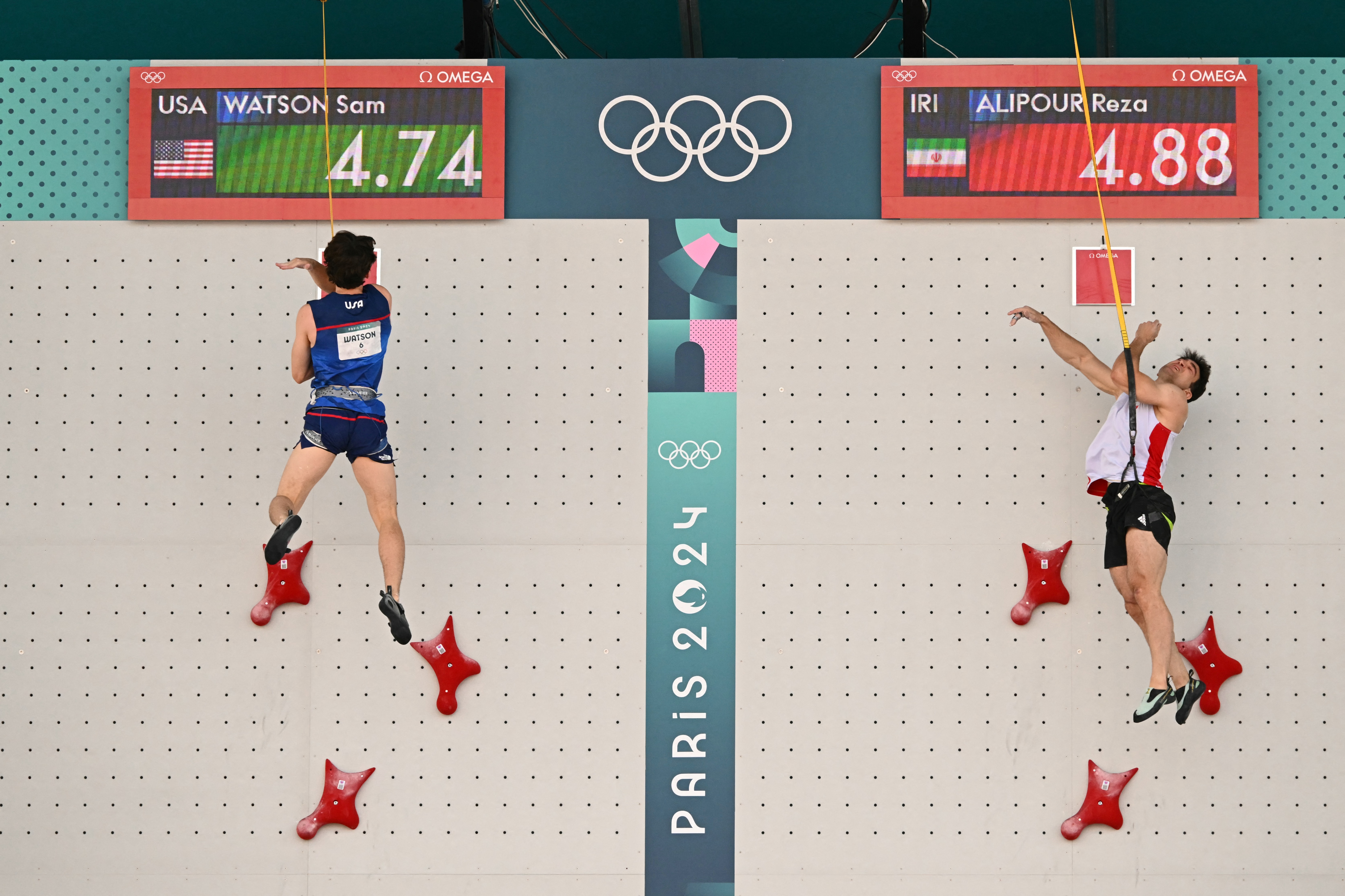 Sam Watson sets new world record to win Olympic speed climbing bronze