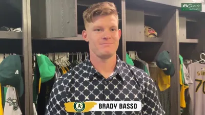 Basso discusses earning his first MLB win as A's beat White Sox