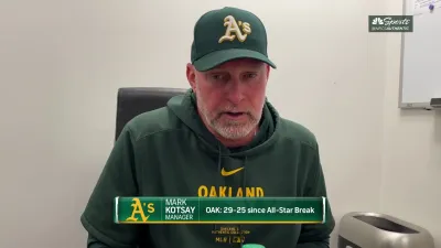 Kotsay praises Langeliers' mentality after A's win over Cubs