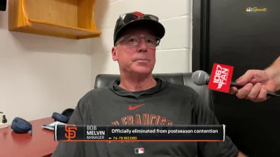 Melvin believes Giants were ‘unlucky' offensively in loss to Orioles