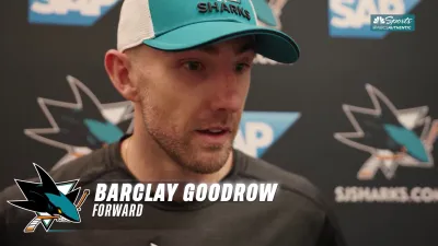 Goodrow senses excitement as Sharks prep for new season