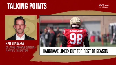 Shanahan reveals Hargrave likely out for season with triceps injury