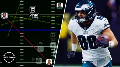 How pre-snap motion and a great read by Hurts sprung Goedert for pivotal 61-yard gain