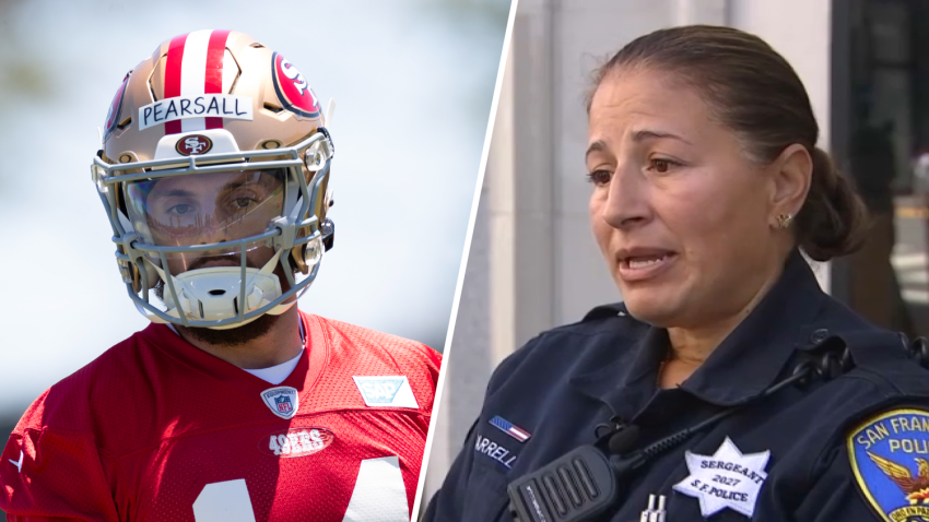 Ricky Pearsall and Sgt. Joelle Harrell.