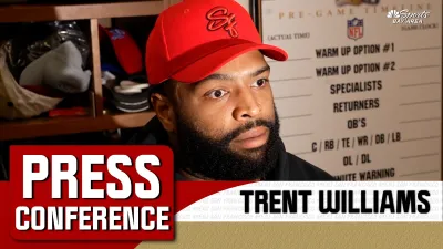 Williams discusses pressure 49ers will face vs. Chiefs in Week 7 game