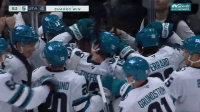 Wennberg's OT goal gives Sharks first win of season vs. Utah