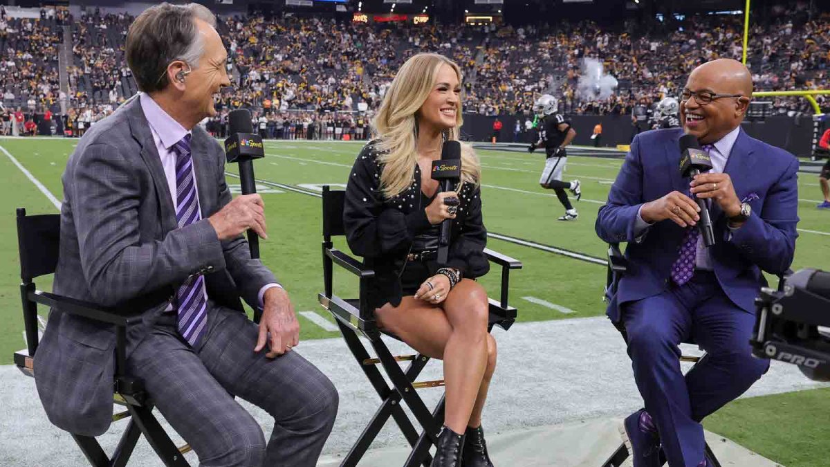 How long has Carrie Underwood been on Sunday Night Football? NBC