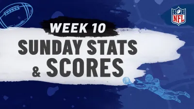 Stats and scores from Week 10 of the 2024 NFL season