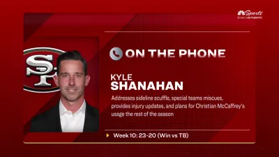 Shanahan shares next-day reaction to 49ers' sideline scuffle