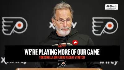 Tortorella on Flyers' recent stretch: ‘We're playing more of our game'