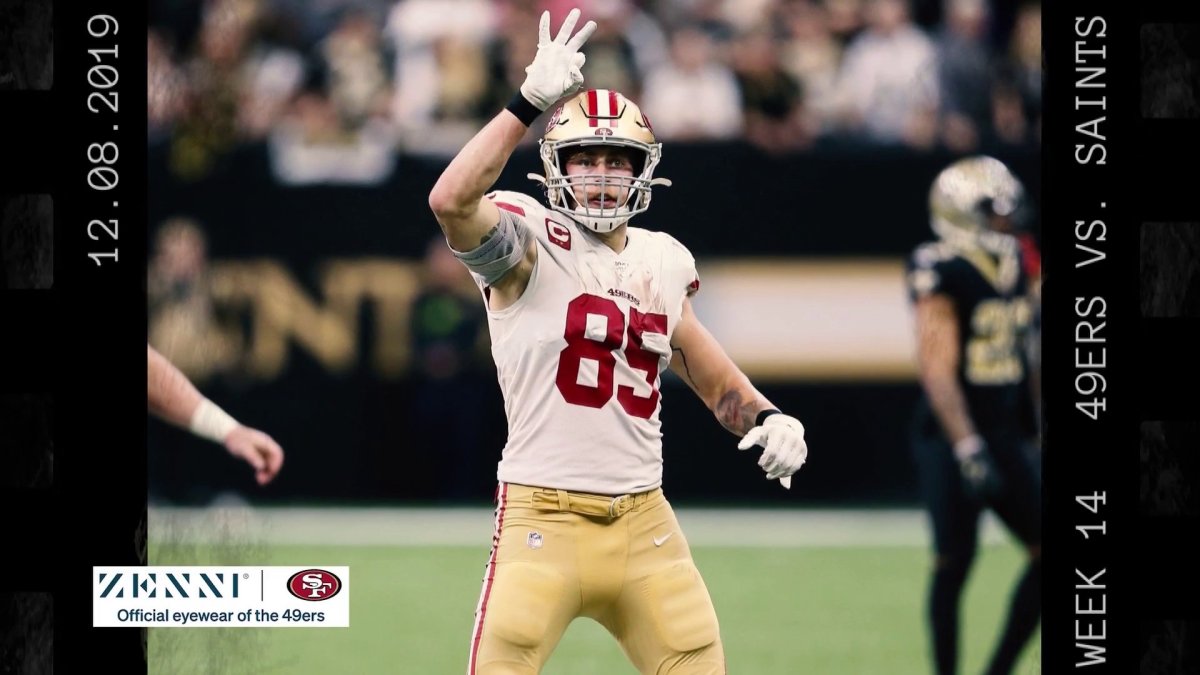 George Kittle looks back at his huge reception vs. Saints in 2019 – NBC ...