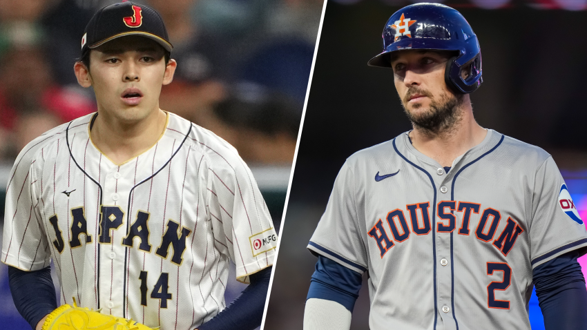 Roki Sasaki and Alex Bregman