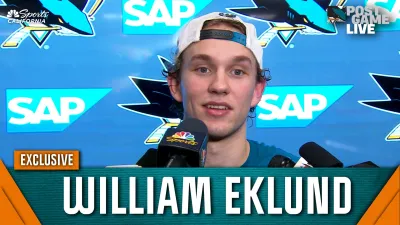 Eklund analyzes return to Sharks' lineup in win over Devils