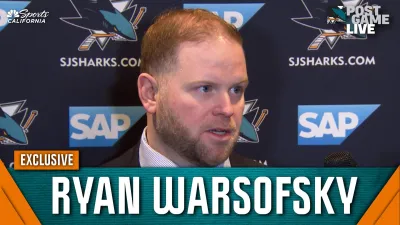 Warsofsky confident Sharks found winning recipe after win vs. Devils