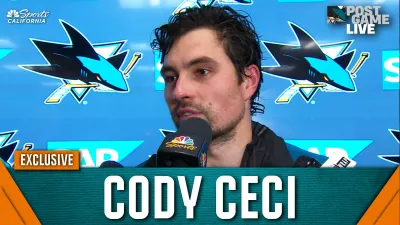 Ceci credits rookie Celebrini for 3-2 win vs. Devils