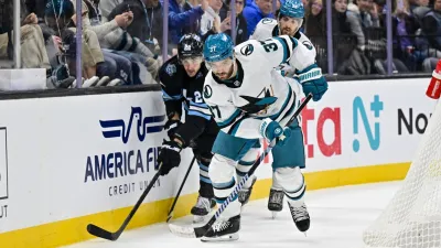 Late goal ends Sharks' hopes in 2-1 loss against Utah