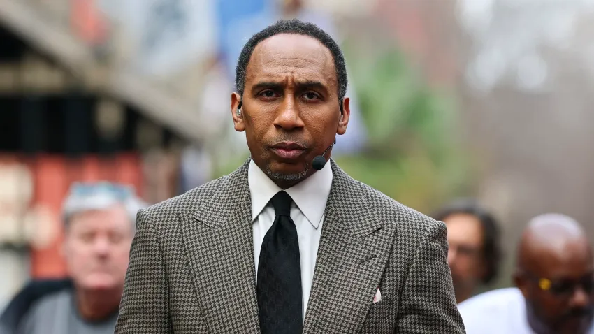 ESPN featured commentator and executive producer on set on Feb. 7, 2025 in New Orleans, Louisiana.