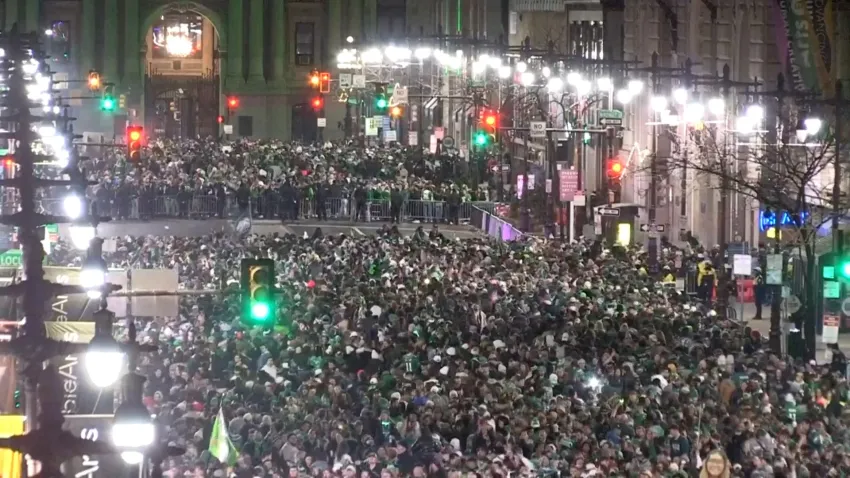 Crowds in philadelphia